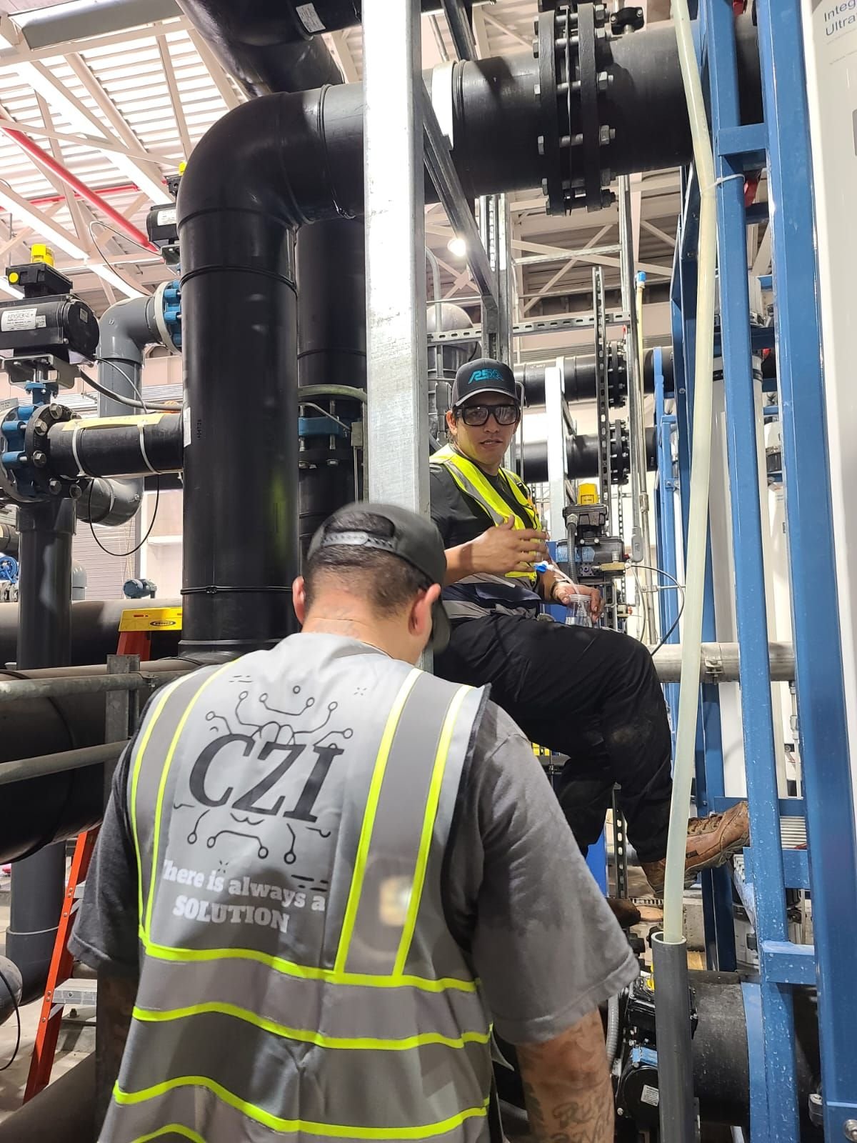 CZ crew on a valve replacement